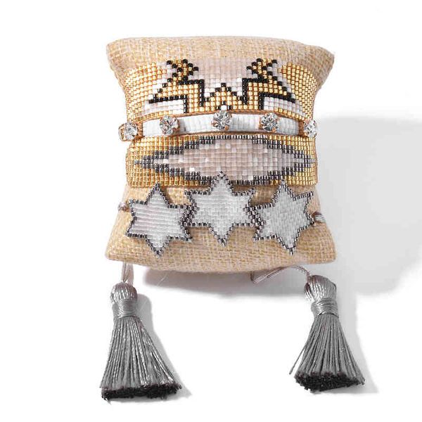 miyuki beads bracelet turkish star pulseras mujer 2020 joyeria heart bracelets mexican jewelry women tassel armband, Golden;silver
miyuki beads bracelet turkish star pulseras mujer 2020 joyeria heart bracelets mexican jewelry women tassel armband, Golden;silver