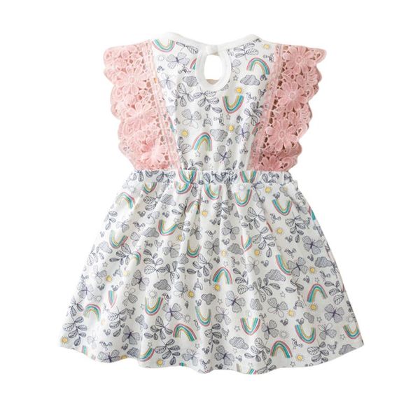 girl's dresses kids dress girls rainbow print o-neck sleeveless trim sundress for summer white 0-18months, Red;yellow
girl's dresses kids dress girls rainbow print o-neck sleeveless trim sundress for summer white 0-18months, Red;yellow