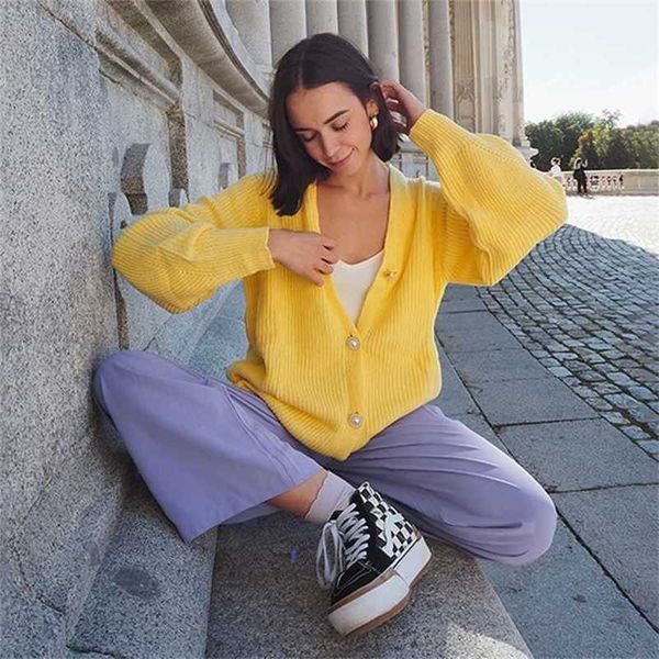 casual long knitted cardigan female autumn winter loose lantern sleeve sweater cardigan basic white button women's 211025, White;black
casual long knitted cardigan female autumn winter loose lantern sleeve sweater cardigan basic white button women's 211025, White;black