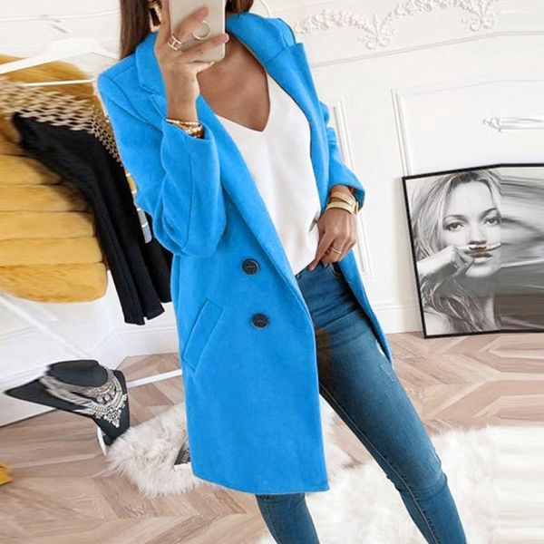 women autumn winter woollen coat long sleeve turn-down collar oversize blazer outwear jacket elegant overcoats loose plus size1, Black
women autumn winter woollen coat long sleeve turn-down collar oversize blazer outwear jacket elegant overcoats loose plus size1, Black