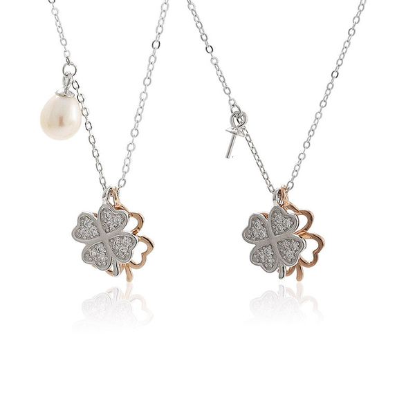 necklace xd117 japan and south korea small fresh s925 silver pearl clavicle chain fashion simple ins color separation design bracket 
necklace xd117 japan and south korea small fresh s925 silver pearl clavicle chain fashion simple ins color separation design bracket