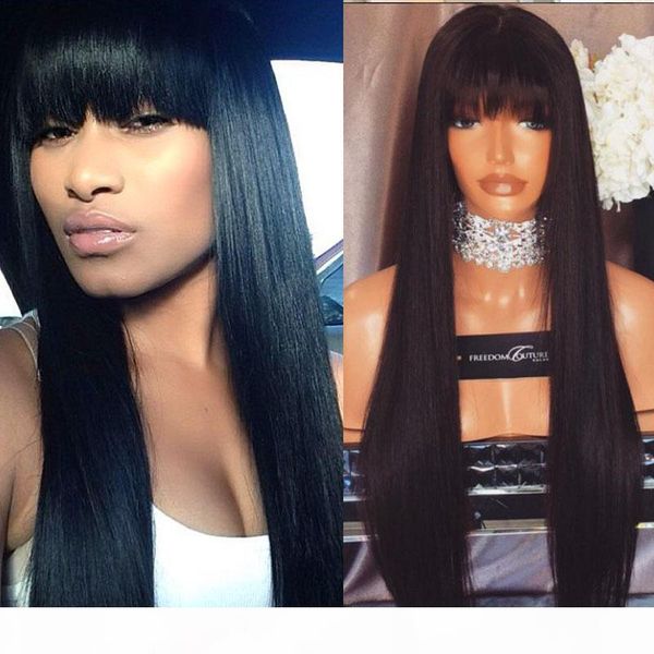 royalty hair silky straight full lace wig 100% indian remy human hair wigs with cute neat bang lace wigs fast shipping, Black;brown
royalty hair silky straight full lace wig 100% indian remy human hair wigs with cute neat bang lace wigs fast shipping, Black;brown