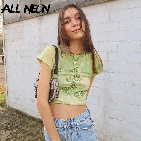 women's t-shirt allneon summer y2k streetwear butterfly print green baby tees 2000s aesthetics tie dye short sleeve t-shirts kawaii cro, White
women's t-shirt allneon summer y2k streetwear butterfly print green baby tees 2000s aesthetics tie dye short sleeve t-shirts kawaii cro, White