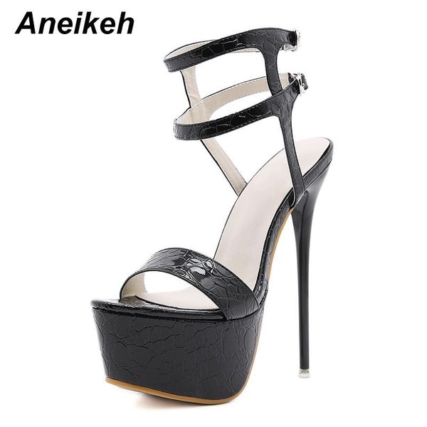 sandals aneikeh thin high heels platform narrow band 2021 summer fashion patent leather women's shoes zapatos de mujer, Black
sandals aneikeh thin high heels platform narrow band 2021 summer fashion patent leather women's shoes zapatos de mujer, Black