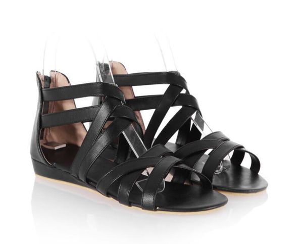 sandals women pu leather shoes woman summer cross-tied strap zip zapatos mujer sapato ladies flats casual female girls c161662, Black
sandals women pu leather shoes woman summer cross-tied strap zip zapatos mujer sapato ladies flats casual female girls c161662, Black