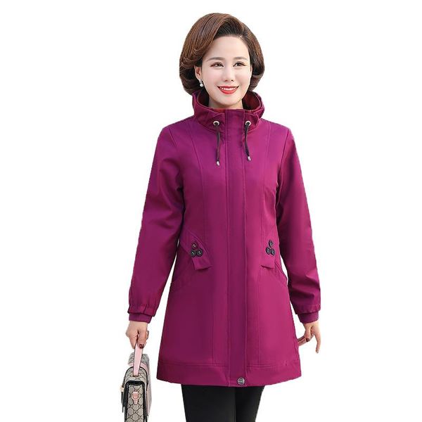 women's trench coats middle-aged spring autumn women coat fashion temperament mother's outerwear female casual plus size windbreak, Tan;black
women's trench coats middle-aged spring autumn women coat fashion temperament mother's outerwear female casual plus size windbreak, Tan;black