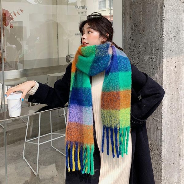 scarves classic plaid print cashmere scarf women lady long shawls and wraps blanket echarpe pashmina winter neckerchief hijab bufanda, Blue;gray
scarves classic plaid print cashmere scarf women lady long shawls and wraps blanket echarpe pashmina winter neckerchief hijab bufanda, Blue;gray