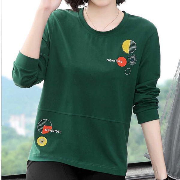 shintimes spring fall vintage floral embroidery plus size long sleeve t shirt women cotton t- clothes tee femme 210615, White
shintimes spring fall vintage floral embroidery plus size long sleeve t shirt women cotton t- clothes tee femme 210615, White