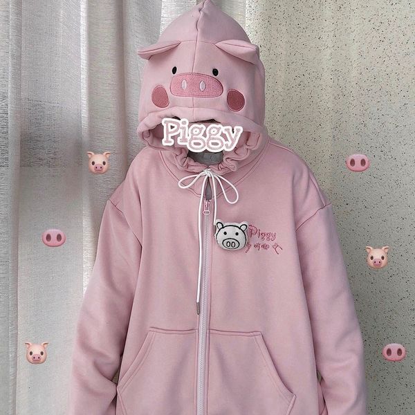 2021 new deeptown kawaii mulheres inverno moda rosa zip up hoodies oversize manga longa bonito mais camisola de veludo feminino lfm9, Black
2021 new deeptown kawaii mulheres inverno moda rosa zip up hoodies oversize manga longa bonito mais camisola de veludo feminino lfm9, Black