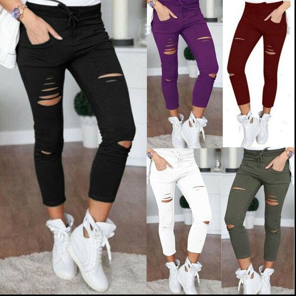 2021 women skinny ripped holes leggings casual hole jeans pants leggings high waist stretch slim pencil trousers, Black
2021 women skinny ripped holes leggings casual hole jeans pants leggings high waist stretch slim pencil trousers, Black