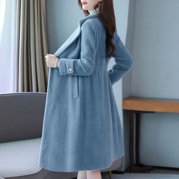 women's wool & blends kmetram 2021 faux fur coat winter jacket women clothes 2021 fashion mink fleece long female warm outwear 2351, Black
women's wool & blends kmetram 2021 faux fur coat winter jacket women clothes 2021 fashion mink fleece long female warm outwear 2351, Black