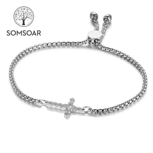 charm bracelets somsoar jewelry cross charms bracelet stainless steel adjustable bangle silver/gold/rose gold 30pcs/lot, Golden;silver
charm bracelets somsoar jewelry cross charms bracelet stainless steel adjustable bangle silver/gold/rose gold 30pcs/lot, Golden;silver