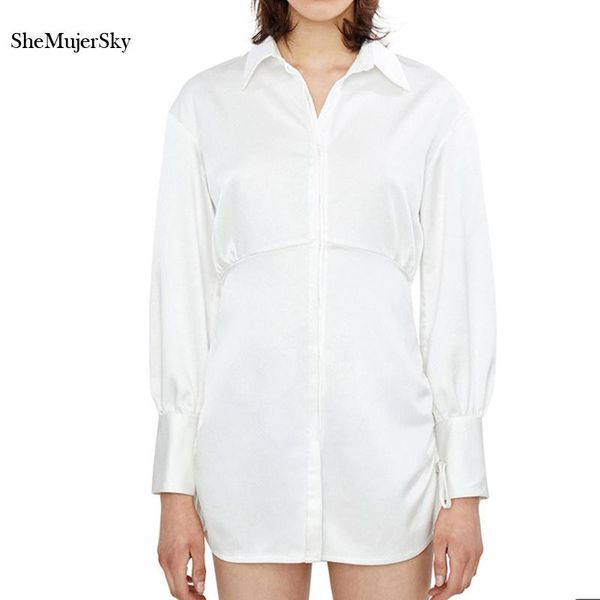 casual dresses shemujersky autumn white shirt dress women long sleeve slim lace up short 2021 elegant bodycon, Black;gray
casual dresses shemujersky autumn white shirt dress women long sleeve slim lace up short 2021 elegant bodycon, Black;gray