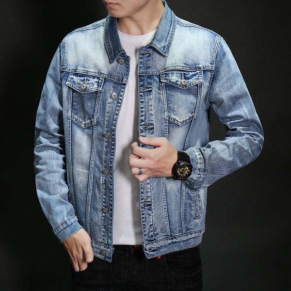 men's jackets spring autumn new jean men single breasted casual denim japanese youth long sleeve oversize mens coat h55p, Black;brown
men's jackets spring autumn new jean men single breasted casual denim japanese youth long sleeve oversize mens coat h55p, Black;brown