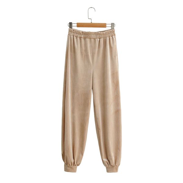spring autumn women casual velvet pants loose elastic waist foot closed harun female 210607, Black;white
spring autumn women casual velvet pants loose elastic waist foot closed harun female 210607, Black;white