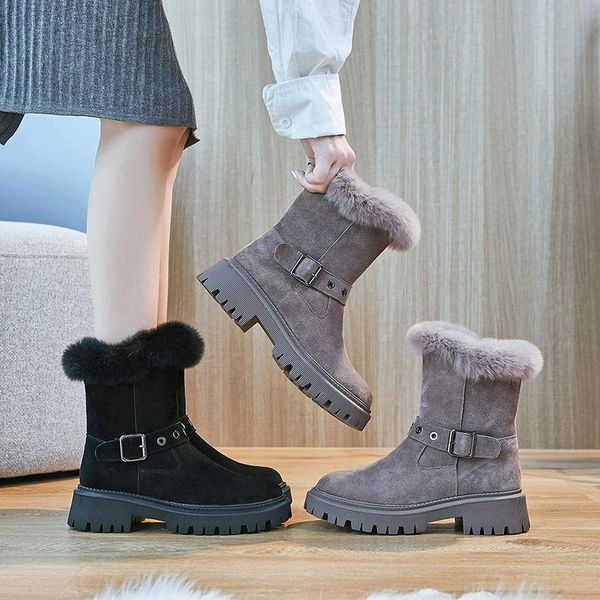 boots thick fur anti-ski women winter 2021 short tube riding plus velvet warm cotton shoes, Black
boots thick fur anti-ski women winter 2021 short tube riding plus velvet warm cotton shoes, Black