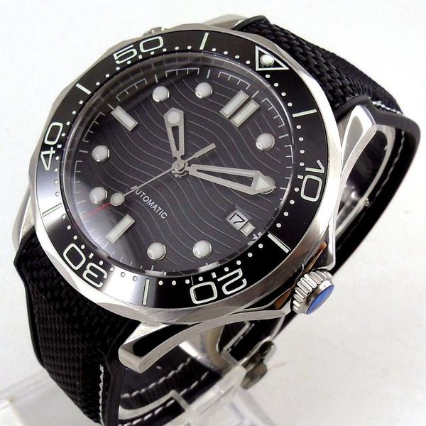 wristwatches nh35a/miyota8215/mingzhu2813 movement sapphire men's automatic watch black face luminous glass caseback rubber brushed wat, Slivery;brown
wristwatches nh35a/miyota8215/mingzhu2813 movement sapphire men's automatic watch black face luminous glass caseback rubber brushed wat, Slivery;brown