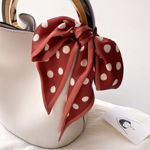 scarves 2021 spain polka dot stain silk scarf women soft thin shawls and wraps office lady hair band foulard hijab 100*10cm, Blue;gray
scarves 2021 spain polka dot stain silk scarf women soft thin shawls and wraps office lady hair band foulard hijab 100*10cm, Blue;gray