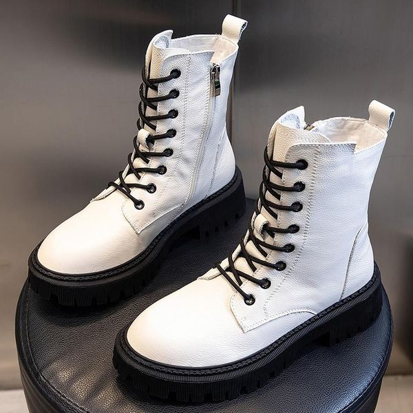 boots the first layer cowhide riding women's autumn and winter 2021 thick-soled leather shoes white mid-tube, Black
boots the first layer cowhide riding women's autumn and winter 2021 thick-soled leather shoes white mid-tube, Black