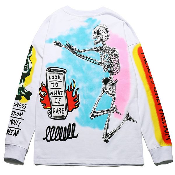 kanye same pullover bottomcoat graffiti skull hand painted bird long sleeve bo thin round collar sweater, Black
kanye same pullover bottomcoat graffiti skull hand painted bird long sleeve bo thin round collar sweater, Black