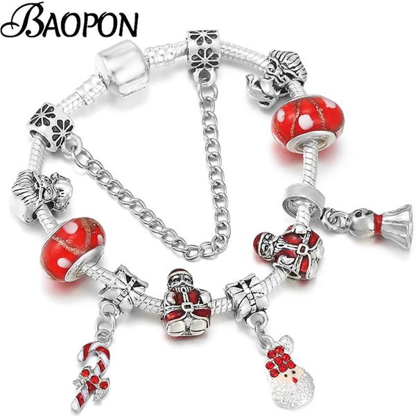 charm bracelets 2021 winter style silver color crystal santa clau beads bracelet brand for women men jewelry gift drop, Golden;silver
charm bracelets 2021 winter style silver color crystal santa clau beads bracelet brand for women men jewelry gift drop, Golden;silver