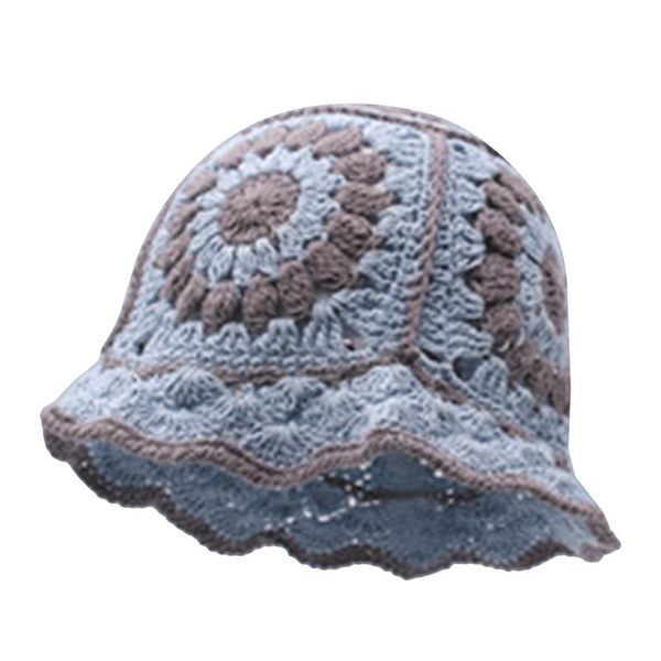 wide brim hats women hollow flower knitted fisherman hat handmade crochet matching basin spring summer sunscreen sun female panama, Blue;gray
wide brim hats women hollow flower knitted fisherman hat handmade crochet matching basin spring summer sunscreen sun female panama, Blue;gray