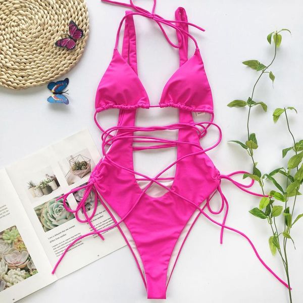 one-piece suits women bandage swimsuit strings crisscross bathing micro bikini 2021 backless thong beachwear biquini maillot de bain
one-piece suits women bandage swimsuit strings crisscross bathing micro bikini 2021 backless thong beachwear biquini maillot de bain