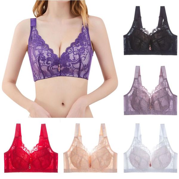 bras women lace bra push up wireless lingerie bralette female underwear 3/4 cup comfortable without underwire, Red;black
bras women lace bra push up wireless lingerie bralette female underwear 3/4 cup comfortable without underwire, Red;black