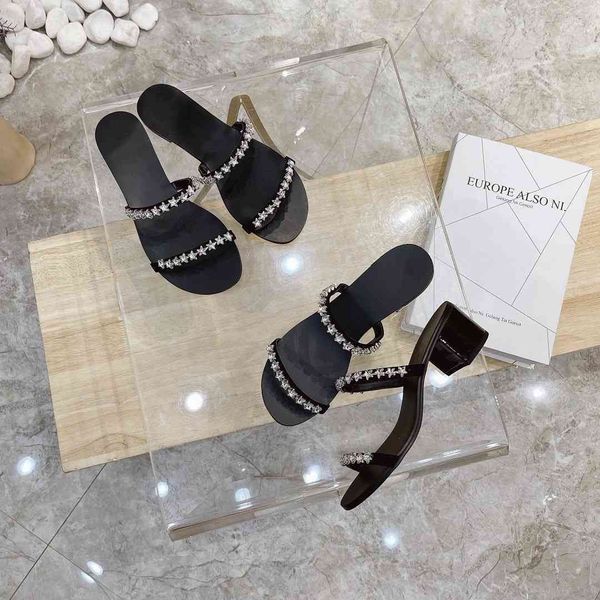 official website 70% off outlet new shoes women summer genuine leather crystal slippers med heels and flat with outside zapatos de mujer, Black
official website 70% off outlet new shoes women summer genuine leather crystal slippers med heels and flat with outside zapatos de mujer, Black