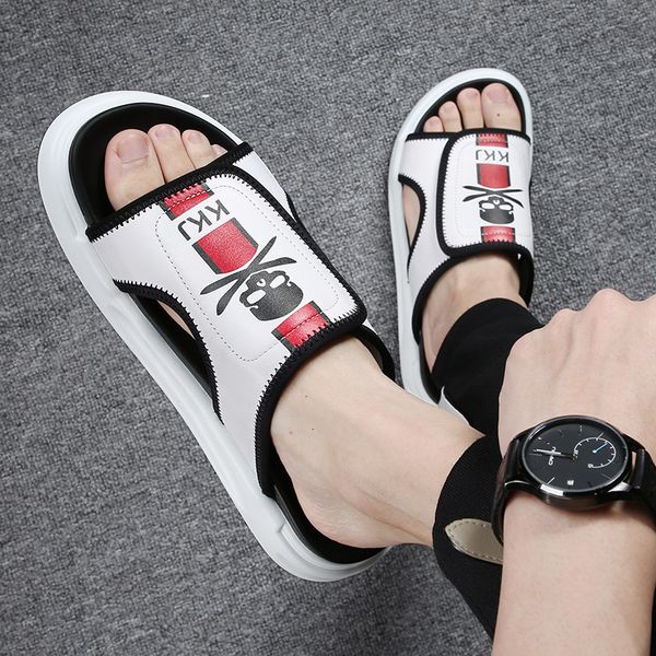 flop slippers flip men's wear leather outdoor beach shoes summer net red soft bottom sandals men xv89, Black
flop slippers flip men's wear leather outdoor beach shoes summer net red soft bottom sandals men xv89, Black