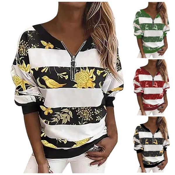 women's hoodies & sweatshirts fall clothes for women striped leopard stitching zipper long sleeve blouse pullover sweatshirt 2021 trend, Black
women's hoodies & sweatshirts fall clothes for women striped leopard stitching zipper long sleeve blouse pullover sweatshirt 2021 trend, Black