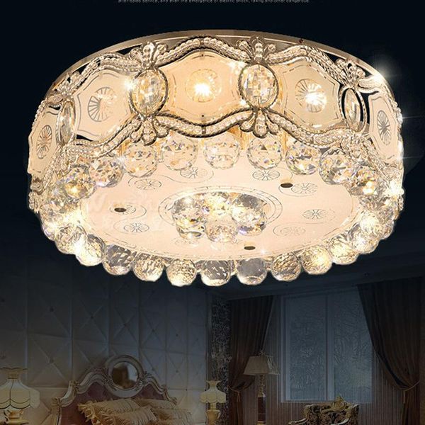 ceiling lights european-style lamp led round double color changing crystal simple modern bedroom living room
ceiling lights european-style lamp led round double color changing crystal simple modern bedroom living room