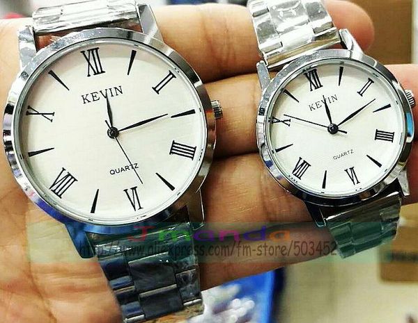 wristwatches 100pcs/lot kevin stainless steel watch wrap quartz casual wrist for couples wholesale lovers' clock, Slivery;brown 
wristwatches 100pcs/lot kevin stainless steel watch wrap quartz casual wrist for couples wholesale lovers' clock, Slivery;brown