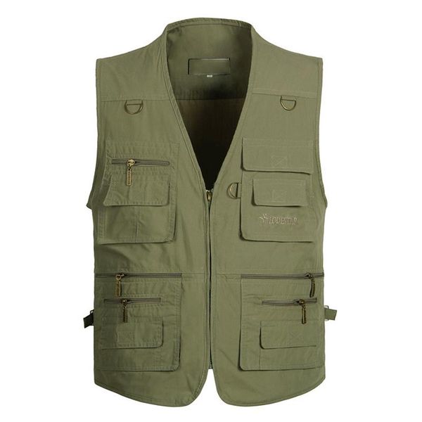 men's vests autumn cotton vest multi-pocket outdoor leisure large size fishing pography middle aged elderly jacket men thin waistcoat, Black;white
men's vests autumn cotton vest multi-pocket outdoor leisure large size fishing pography middle aged elderly jacket men thin waistcoat, Black;white