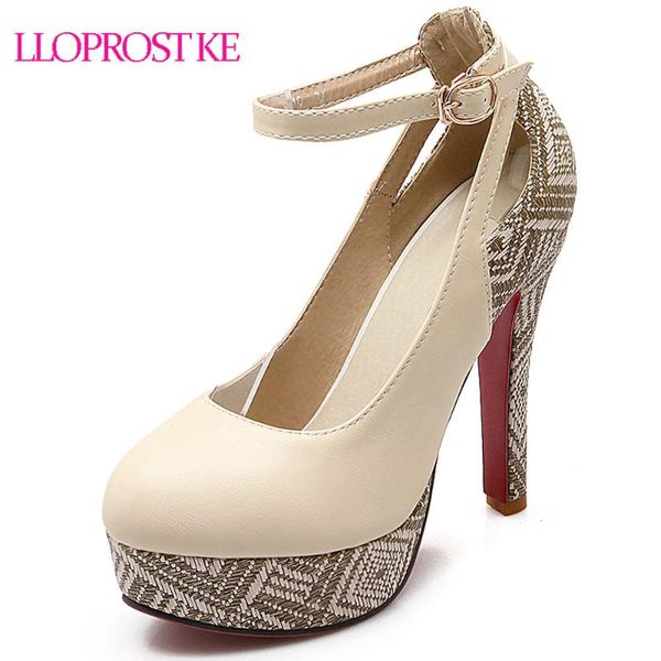 dress shoes lloprost ke size 31-46 super high thin heels spring autumn buckle strap retro round toe pumps wedding women my870, Black
dress shoes lloprost ke size 31-46 super high thin heels spring autumn buckle strap retro round toe pumps wedding women my870, Black