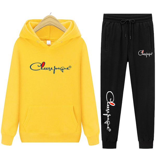 2022 hooded men's brand letter printing tracksuit solid color leisure slim fit 2-piece set cotton hooded sweater and sweatpants s-xxxl, Gray
2022 hooded men's brand letter printing tracksuit solid color leisure slim fit 2-piece set cotton hooded sweater and sweatpants s-xxxl, Gray