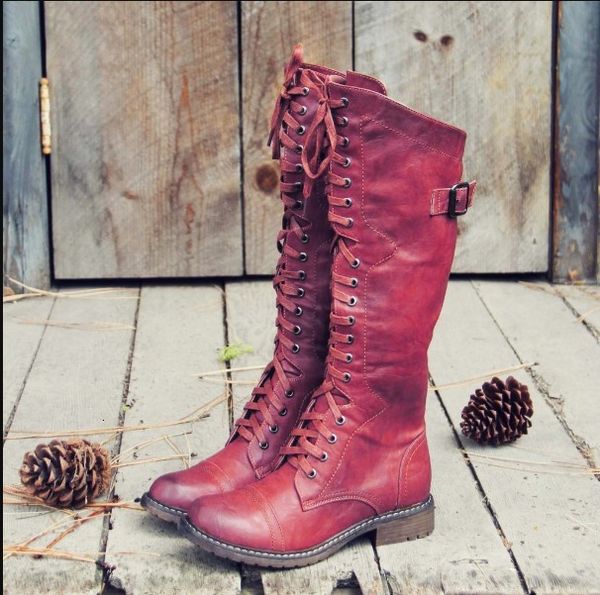 large size autumn / winter 2021 fashion round head low heel high tube cross strap chivalry boots, Black
large size autumn / winter 2021 fashion round head low heel high tube cross strap chivalry boots, Black