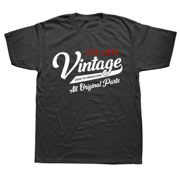 funny vintage 1971 birthday gifts anniversary graphic short sleeve t shirt made in aged to perfection harajuku t-shirt men's t-shirts, White;black
funny vintage 1971 birthday gifts anniversary graphic short sleeve t shirt made in aged to perfection harajuku t-shirt men's t-shirts, White;black