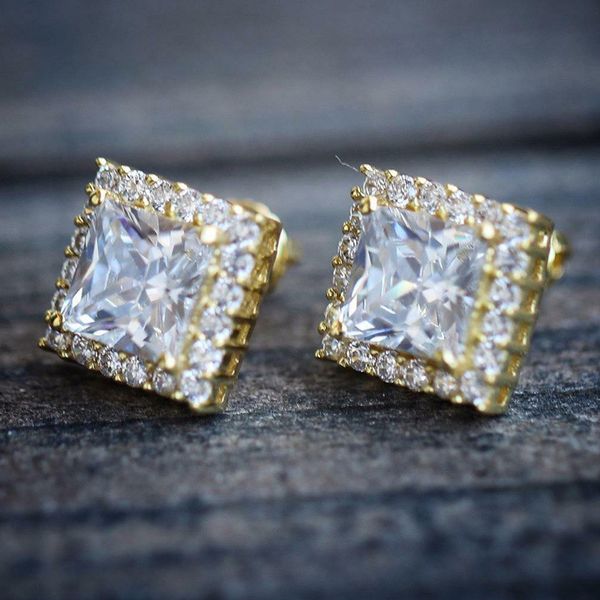 new fashion 18k yellow white gold plated bling cz stone screwbacks square studs earrings for men women nice gift, Golden;silver
new fashion 18k yellow white gold plated bling cz stone screwbacks square studs earrings for men women nice gift, Golden;silver