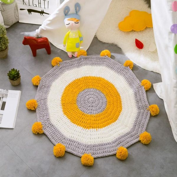 carpets 80x80cm round ottoman nordic hand woven ball floor mat blanket bay window knitted woolen
carpets 80x80cm round ottoman nordic hand woven ball floor mat blanket bay window knitted woolen