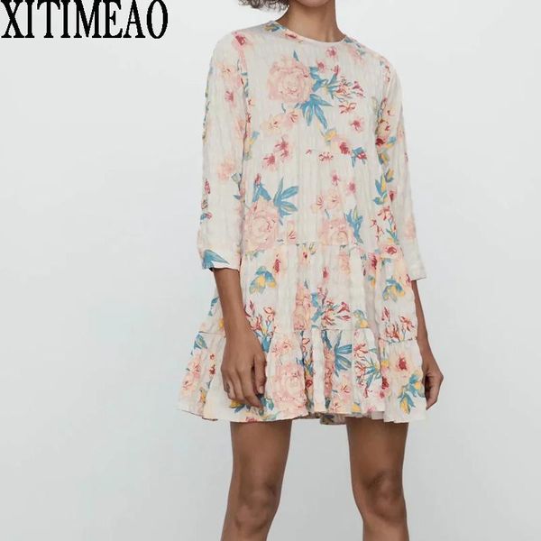 casual dresses women 2021 sweet fashion ruffled white mini dress vintage printing o neck three quarter sleeve skirte chic, Black;gray
casual dresses women 2021 sweet fashion ruffled white mini dress vintage printing o neck three quarter sleeve skirte chic, Black;gray