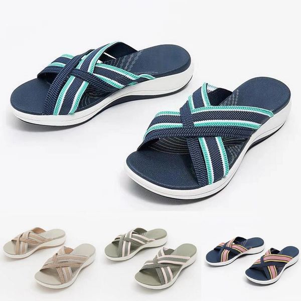 slippers summer comfy slip on women sandals elastic textile splicing casual beach shoes for woman classics non-slip lightweight, Black
slippers summer comfy slip on women sandals elastic textile splicing casual beach shoes for woman classics non-slip lightweight, Black