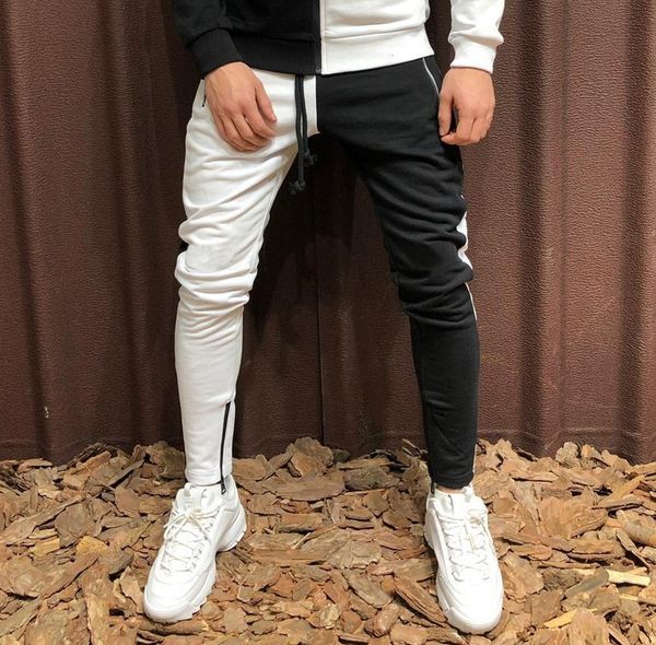 2021 new men casual fashion color rits pocket jogging slim joggers leg broek, Black
2021 new men casual fashion color rits pocket jogging slim joggers leg broek, Black