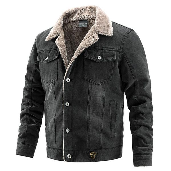 men's jackets denim plus velvet jacket european and american stand collar fur coat casual youth men jean outerwear, Black;brown
men's jackets denim plus velvet jacket european and american stand collar fur coat casual youth men jean outerwear, Black;brown