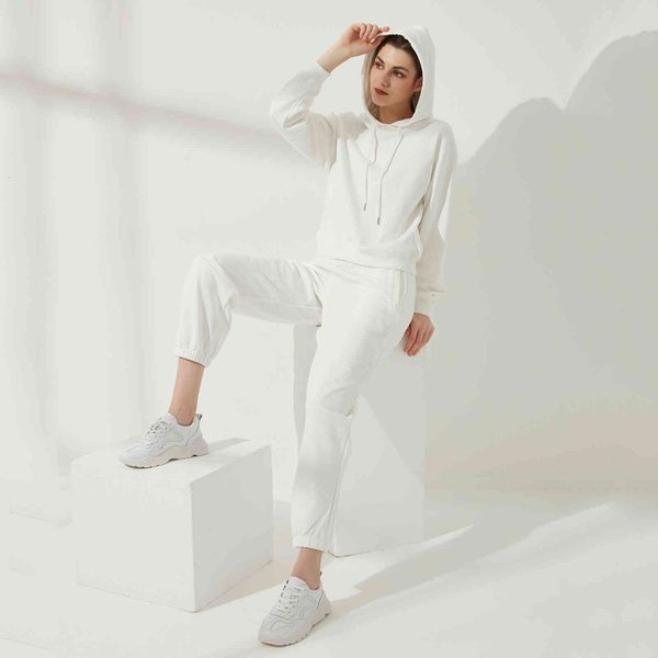 women's two piece pants camisa de manga longa com capuz wixra, pulôveres femininos algodão, para primavera e verão, cor sólida rmi1, White
women's two piece pants camisa de manga longa com capuz wixra, pulôveres femininos algodão, para primavera e verão, cor sólida rmi1, White