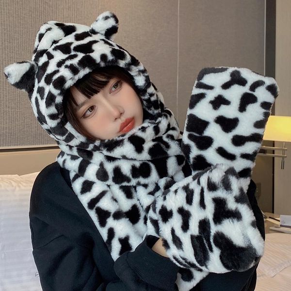 hats, scarves & gloves sets winter hat cute imitation fur leopard print cap scarf a three-piece suit plus velvet cold and warm muffle, Blue;gray
hats, scarves & gloves sets winter hat cute imitation fur leopard print cap scarf a three-piece suit plus velvet cold and warm muffle, Blue;gray