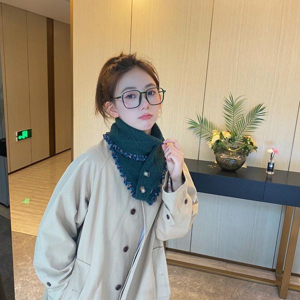 scarves 2021 button wool knitted autumn and winter scarf women's warm outdoor, Blue;gray
scarves 2021 button wool knitted autumn and winter scarf women's warm outdoor, Blue;gray