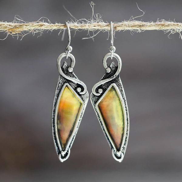 dangle & chandelier retro labradorite yellow brown geometric earrings female gypsy synthetic shell long earring tribal jewelry z3d291, Silver
dangle & chandelier retro labradorite yellow brown geometric earrings female gypsy synthetic shell long earring tribal jewelry z3d291, Silver