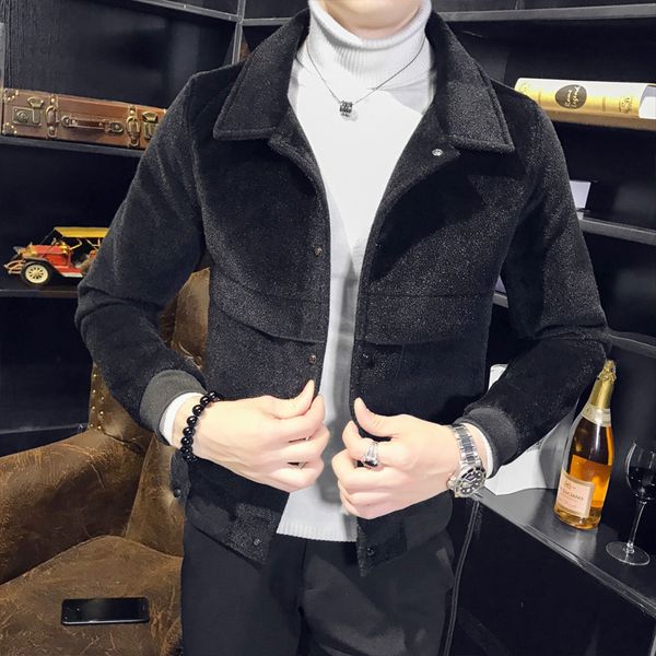 2021 winter casual men's fits korean wool mixtures short coats paragraph male jacket streetwear r0az, Black
2021 winter casual men's fits korean wool mixtures short coats paragraph male jacket streetwear r0az, Black