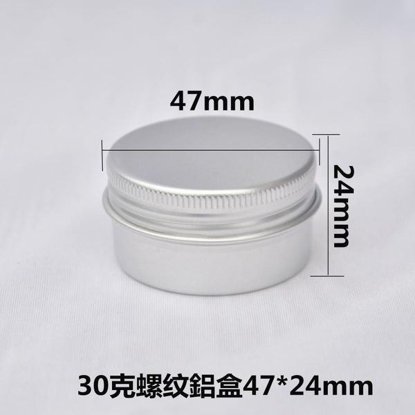storage bottles & jars 30g 30ml silver screw thread cosmetic aluminum jar empty mask cream packing box metal tin pot candles lipsti
storage bottles & jars 30g 30ml silver screw thread cosmetic aluminum jar empty mask cream packing box metal tin pot candles lipsti
